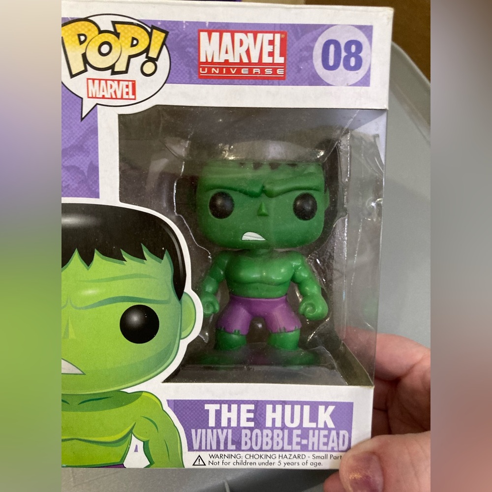 Hulk from the first Avengers movie. Funko Pop Bobblehead